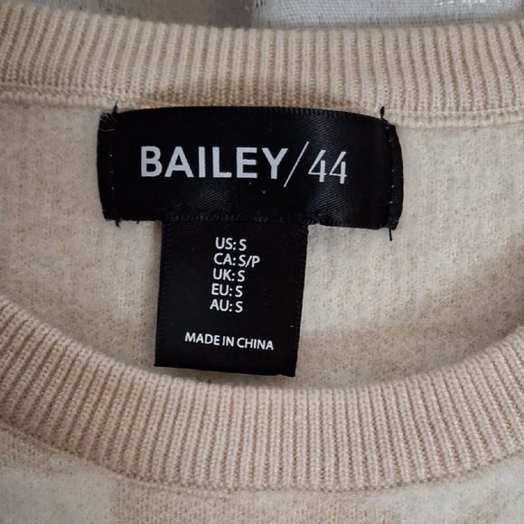 Bailey 44 Beige Floral Crew Neck Sweater - Picture 2 of 6